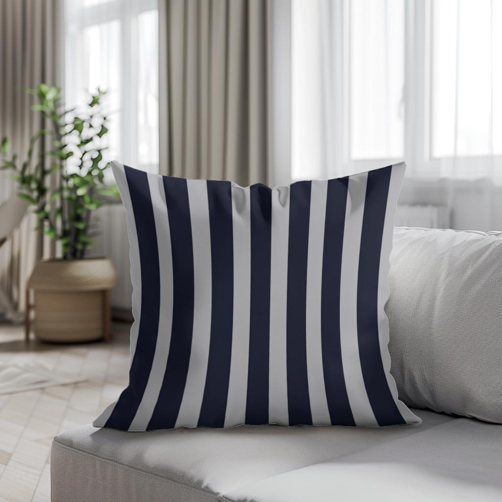Symmetric Stripes Cotton Cushion