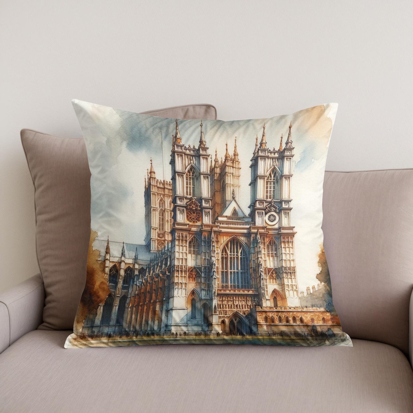 London Westminster Abbey Warmth Cotton Cushion