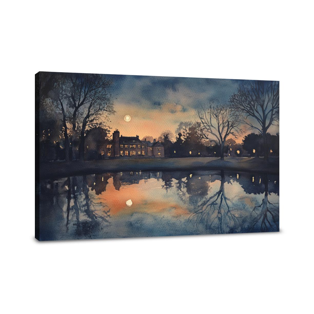 Midnight Verulamium Park Canvas