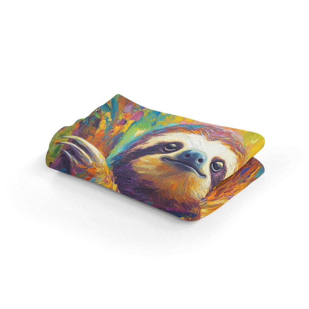 Rainbow Joy Sloth Blanket