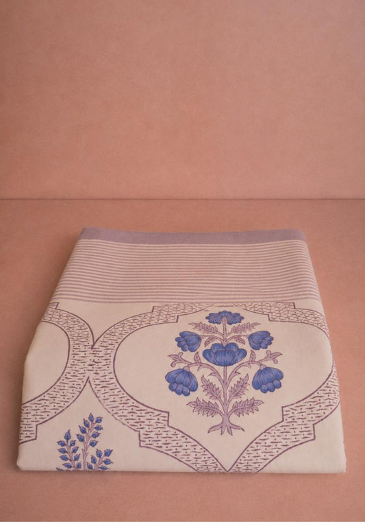 Flora Blue Tablecloth