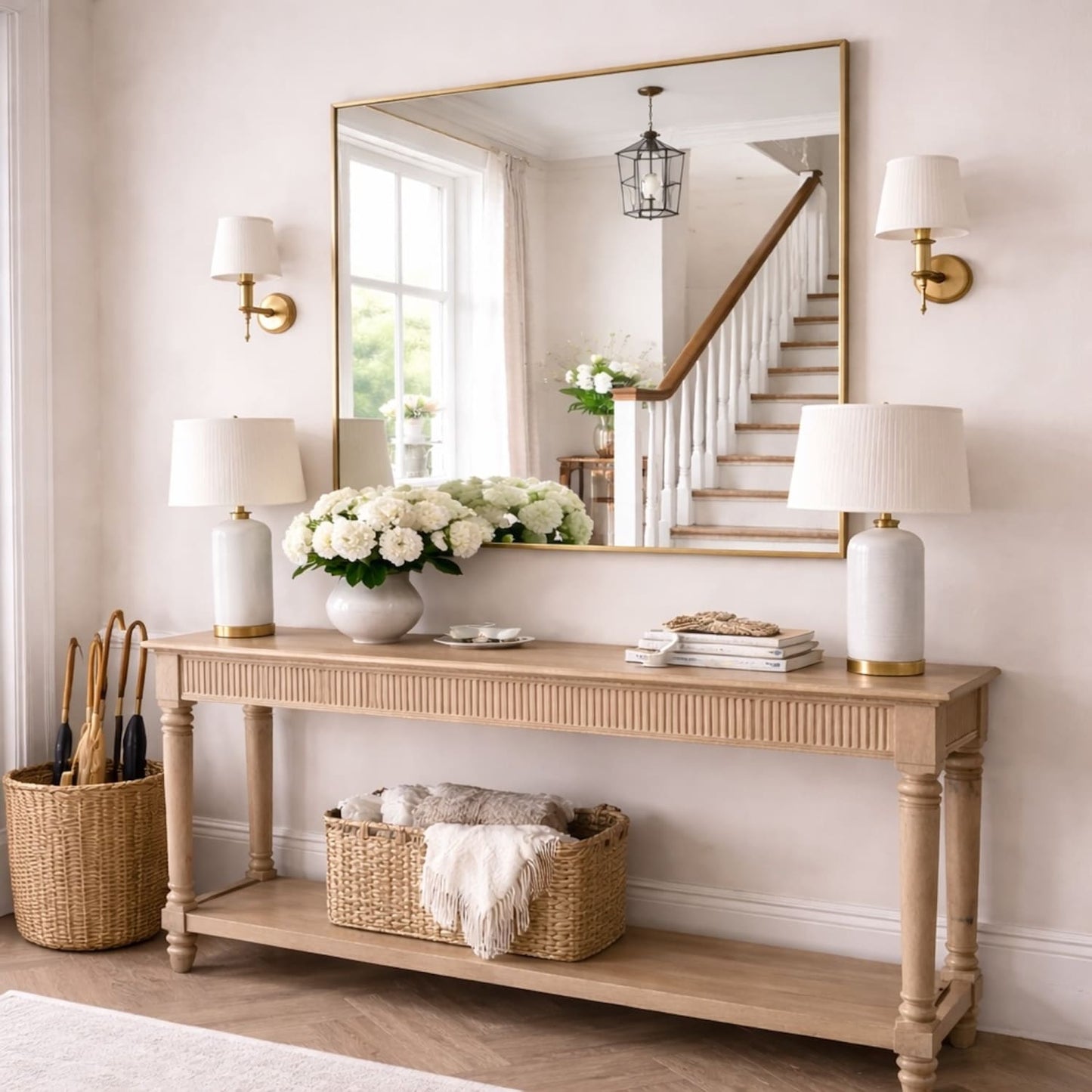 Takara - Gold Metal Rectangle Mirror - 120cm x 95cm