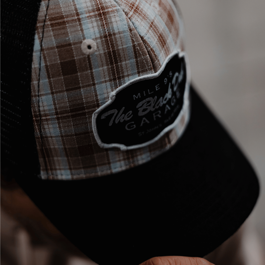 Tartan Garage Trucker Hat