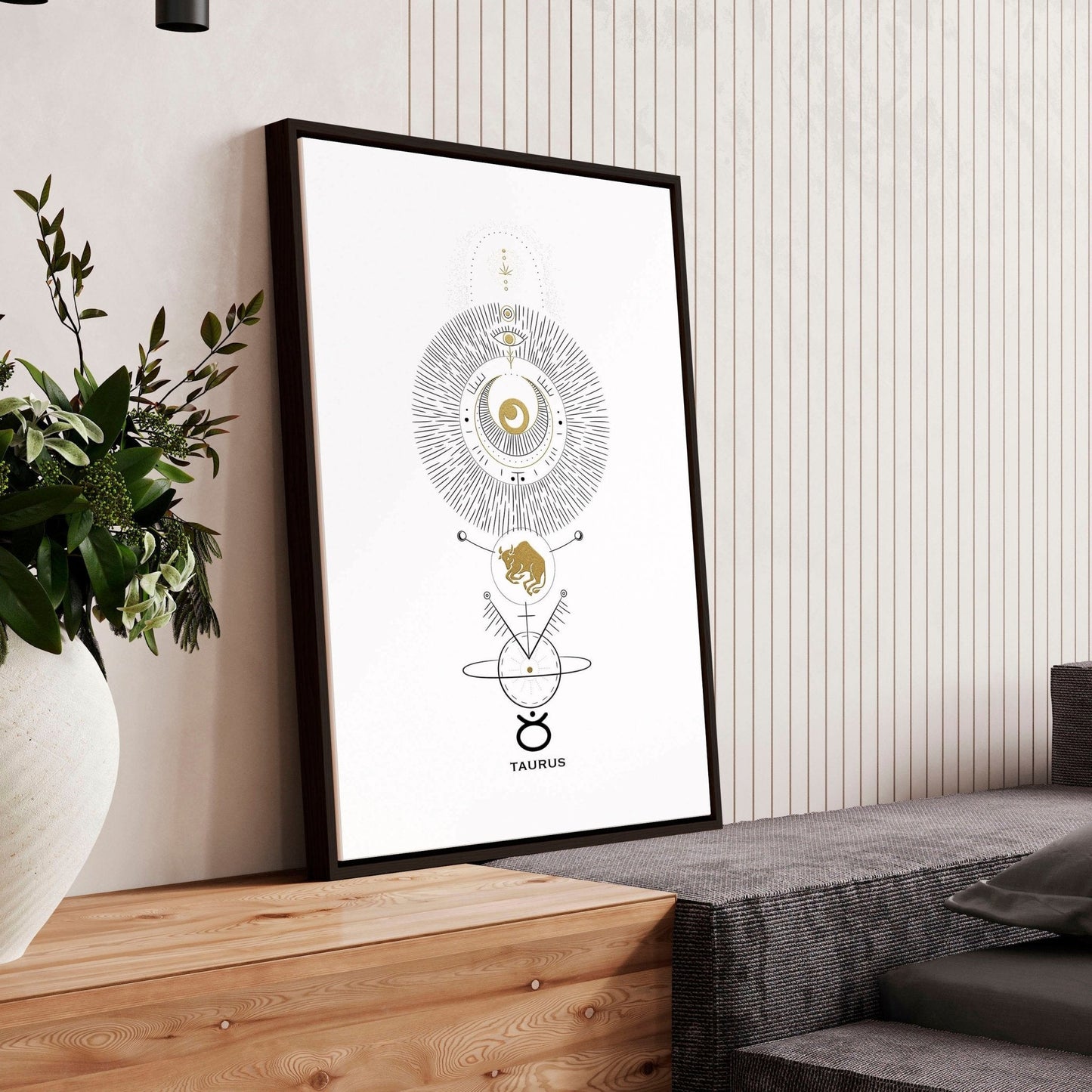 Taurus zodiac inspired wall art print