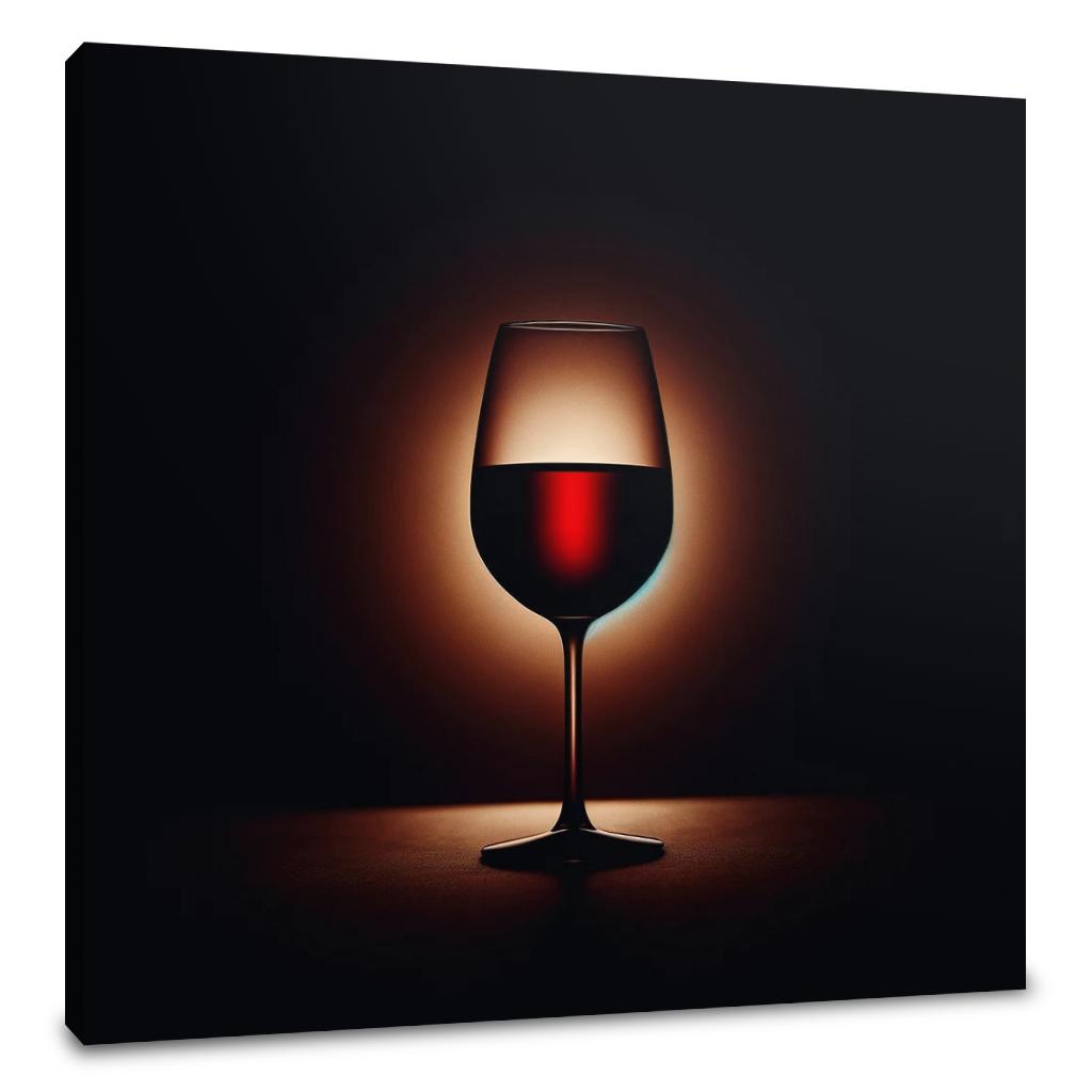 Mystic Wine Silhouette Canvas