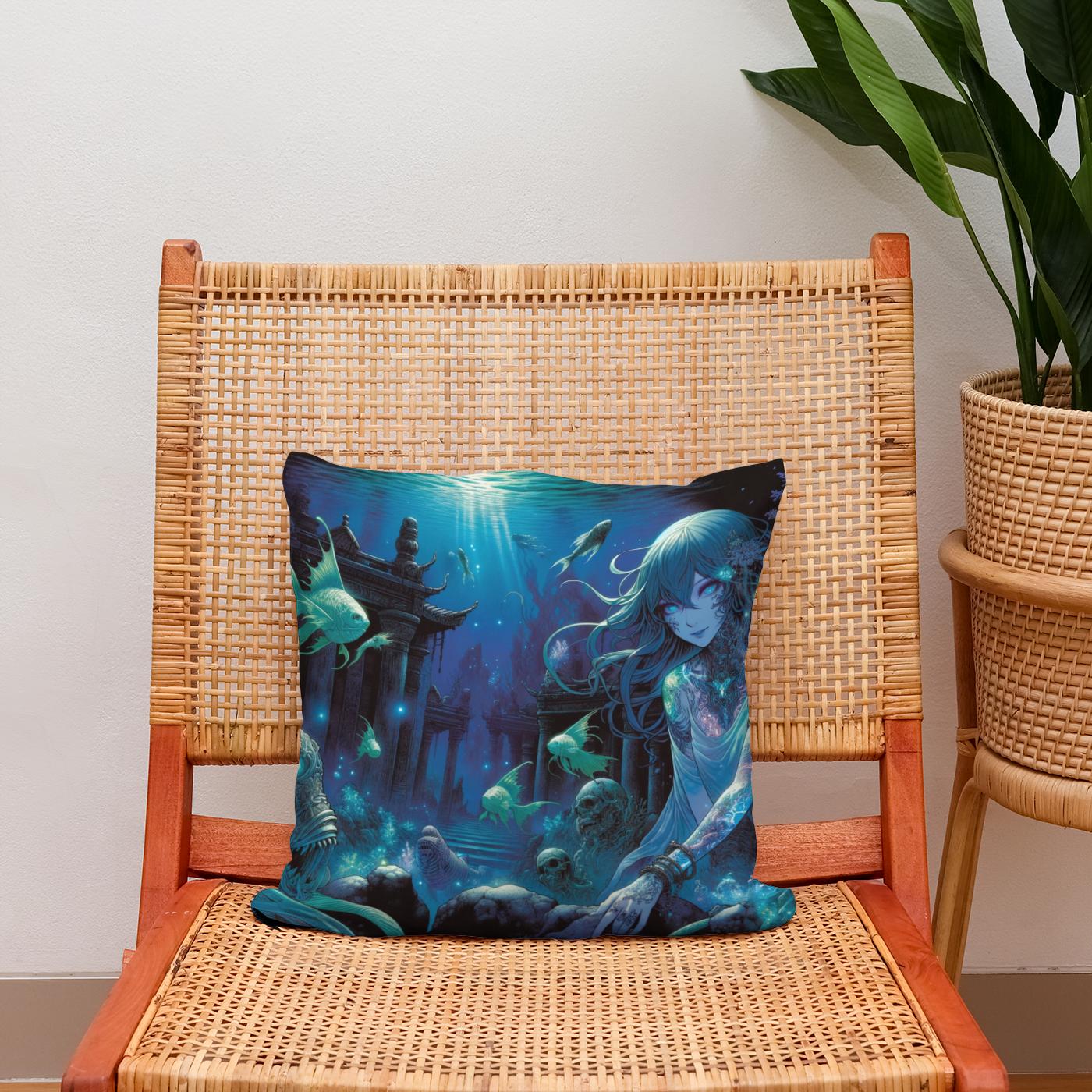 Abyssal Guardian Cotton Cushion