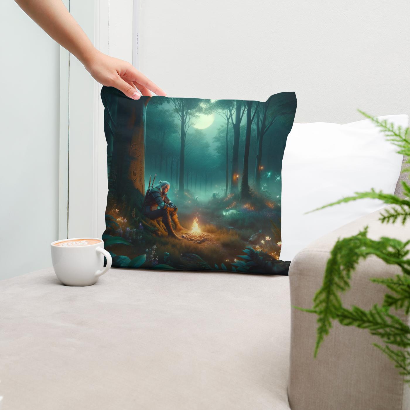 Twilight Forest Cotton Cushion