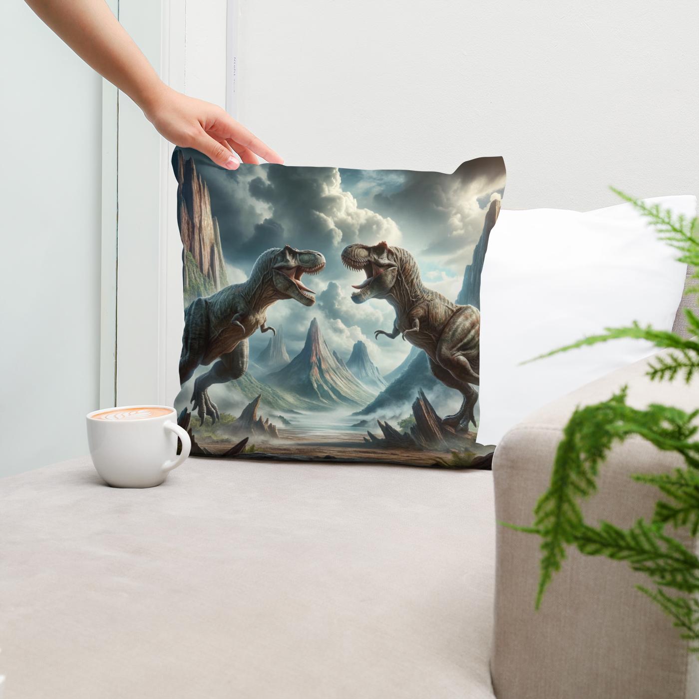 Thunder Duel Rex Cotton Cushion