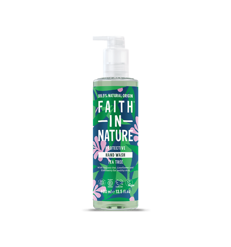 Tea Tree Hand Wash 400ml – 99.5% Natural Origin, Tested on Sensitive Skin