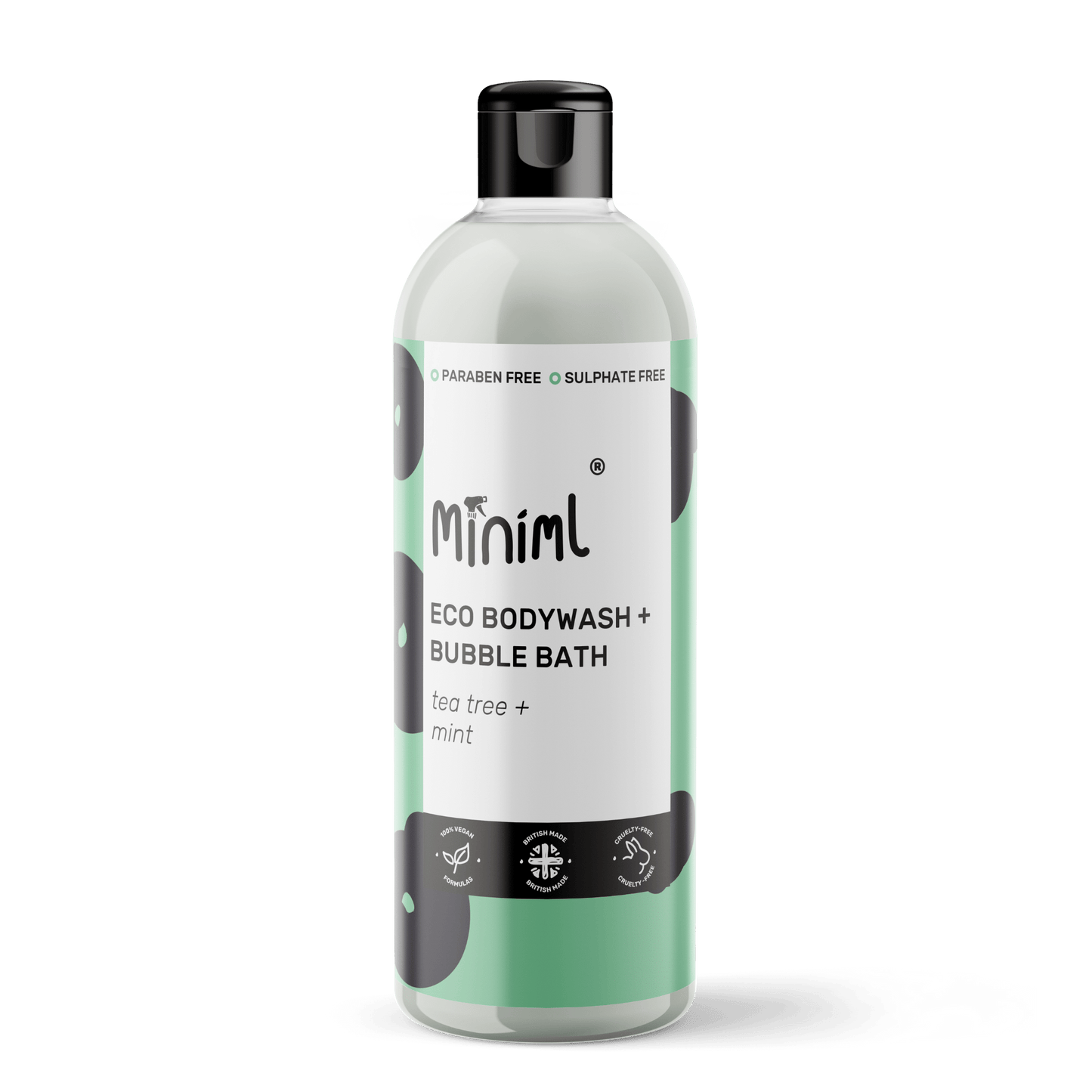Tea Tree & Mint Bodywash – 500ml Sulphate-Free Shower Gel & Bubble Bath