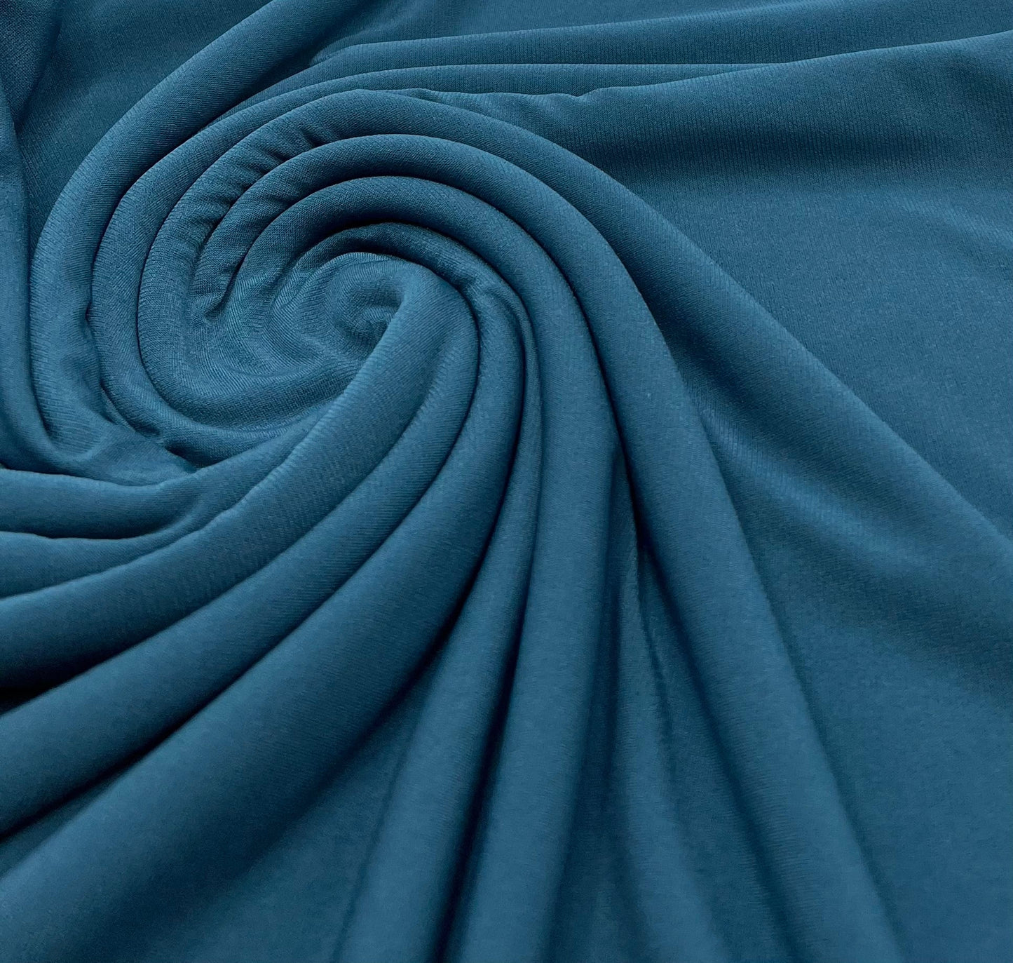 Plain Teal ITY Fabric 4 Way Stretch