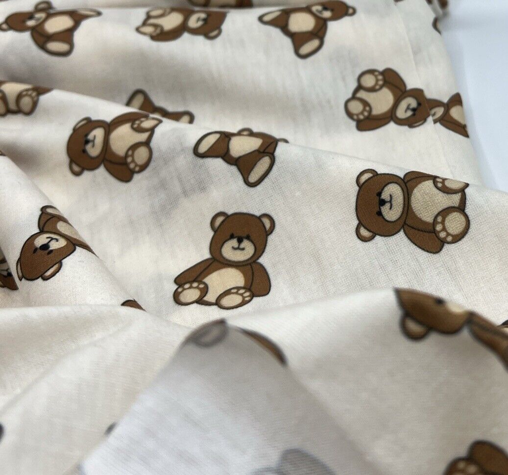 Teddy Bear Super Soft Spun Poly Stretch Fabric