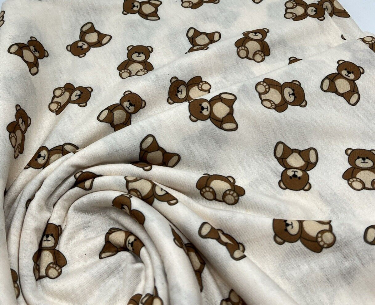 Teddy Bear Super Soft Spun Poly Stretch Fabric