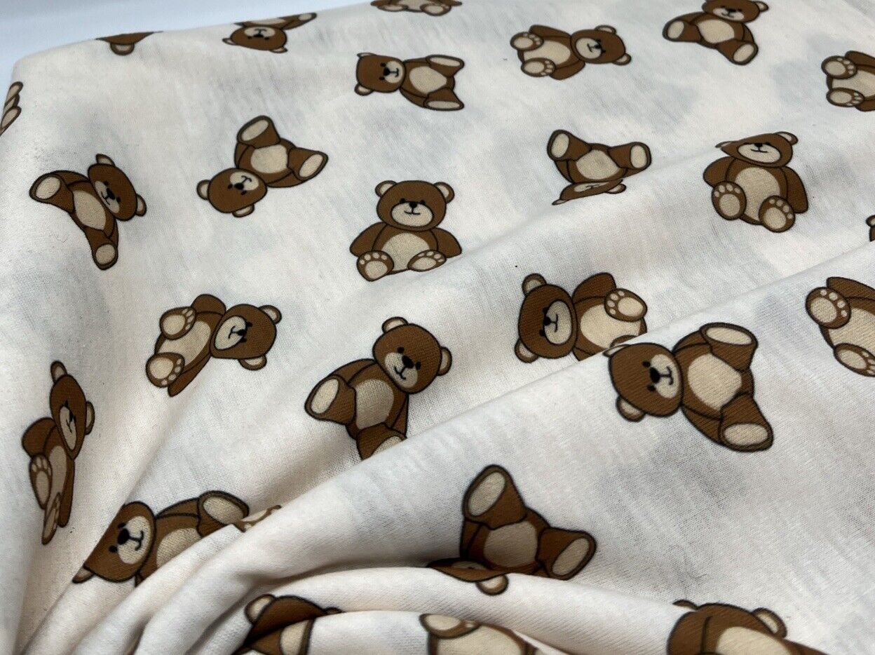Teddy Bear Super Soft Spun Poly Stretch Fabric