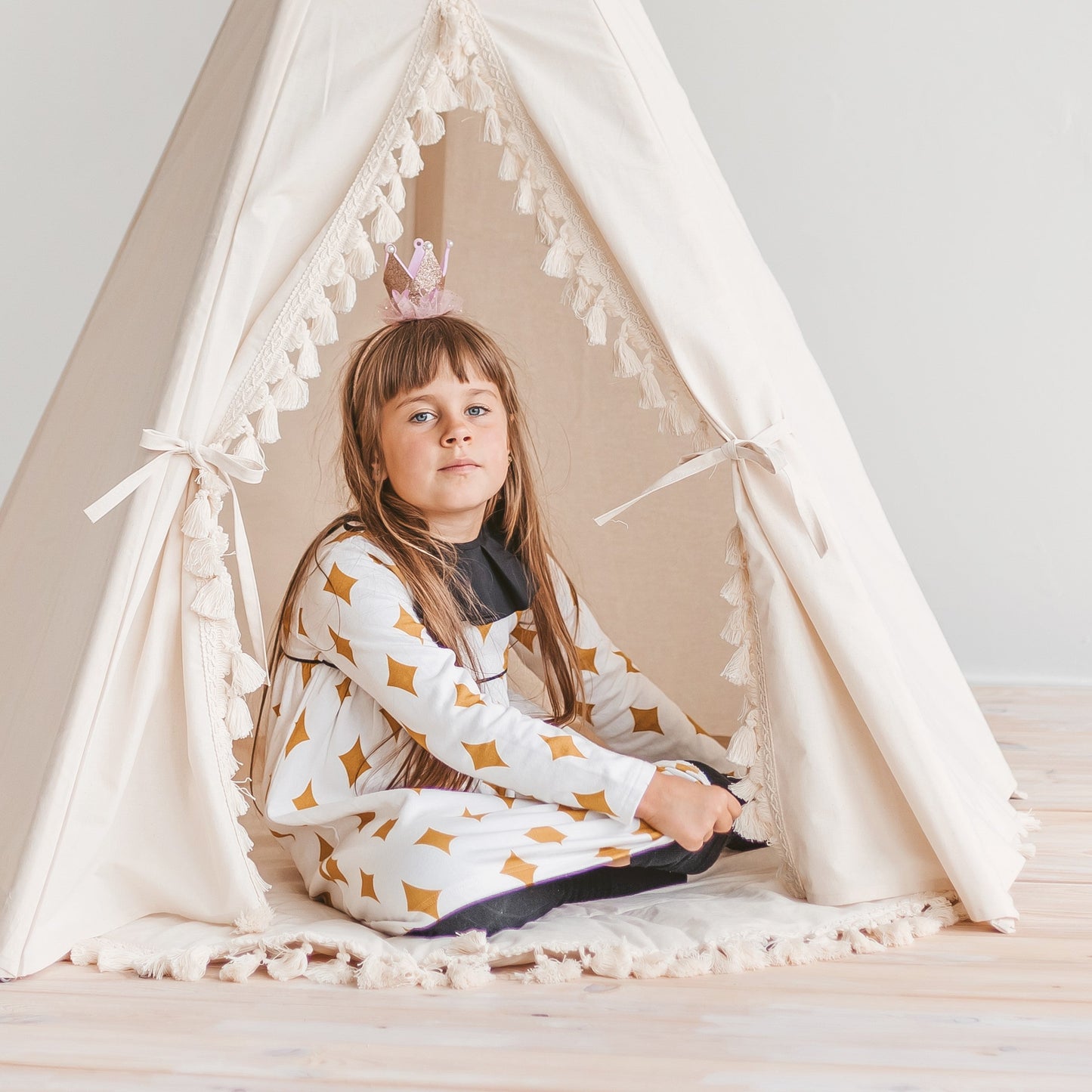MINICAMP Boho Kids Teepee with Tassels