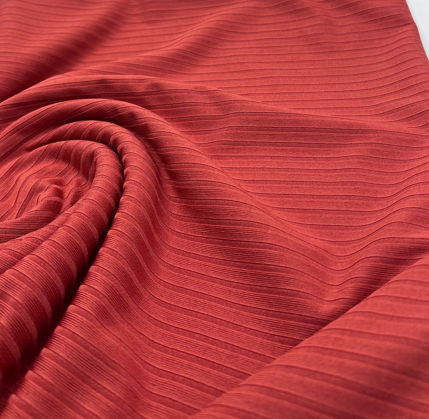 Terracotta 8x4 Wide Rib Stretch Fabric