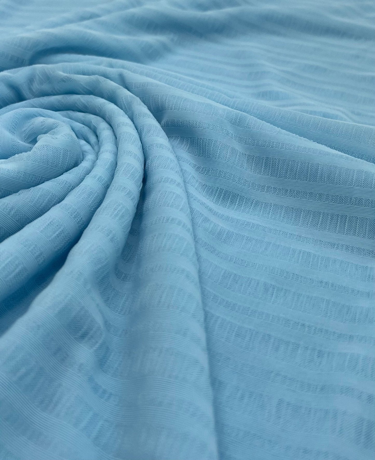 Textured Blue Mesh Fabric Stretch