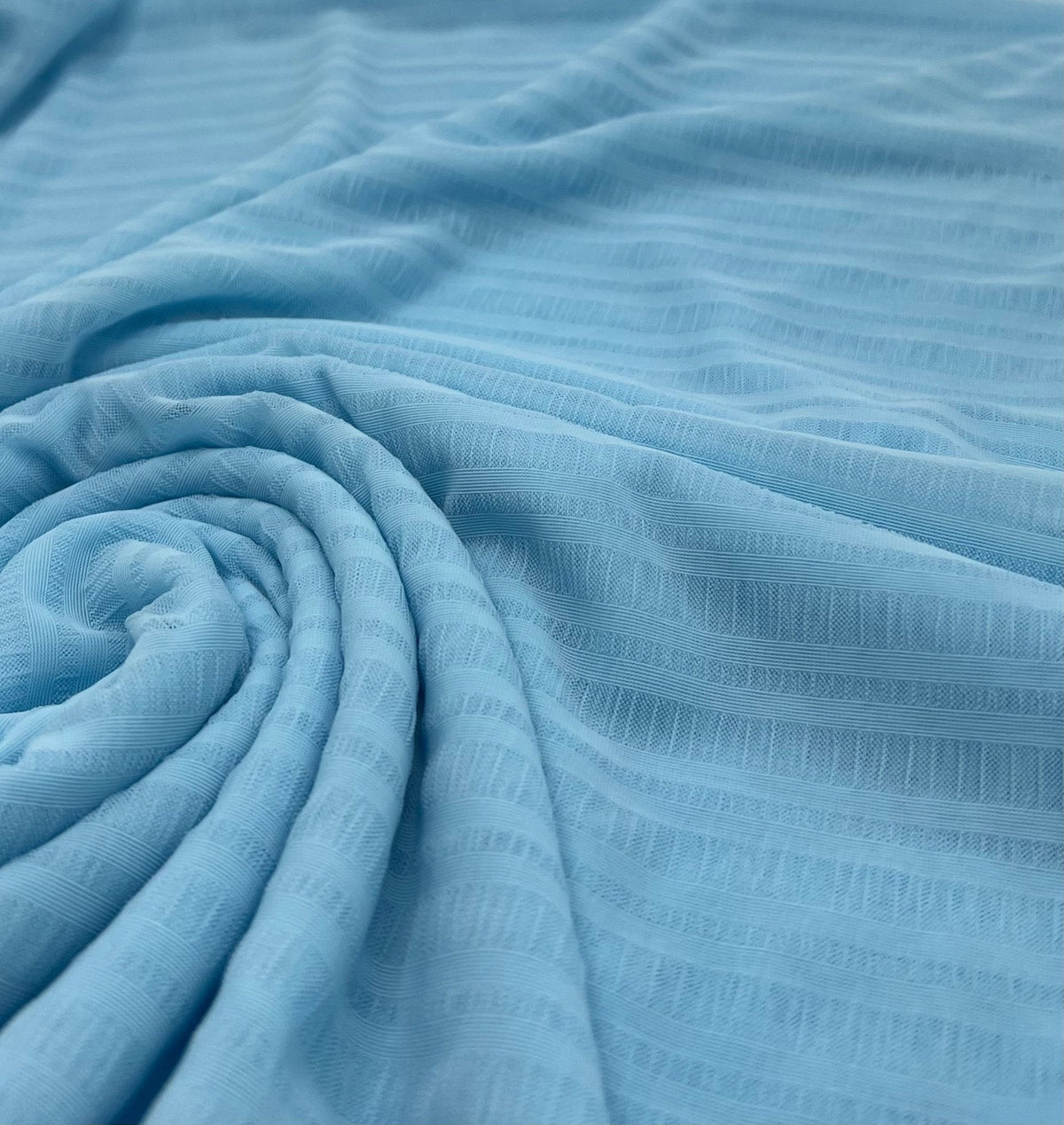 Textured Blue Mesh Fabric Stretch