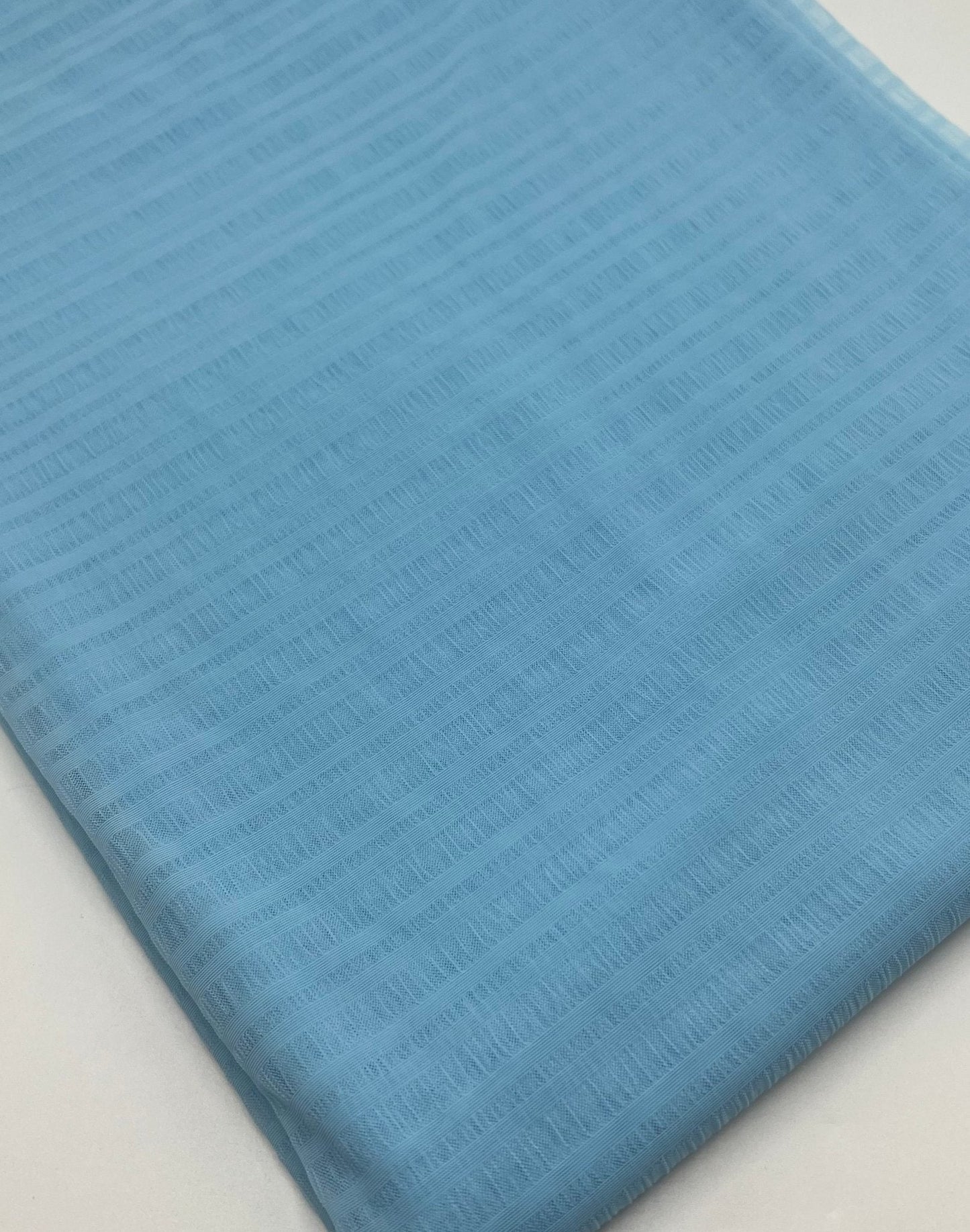 Textured Blue Mesh Fabric Stretch