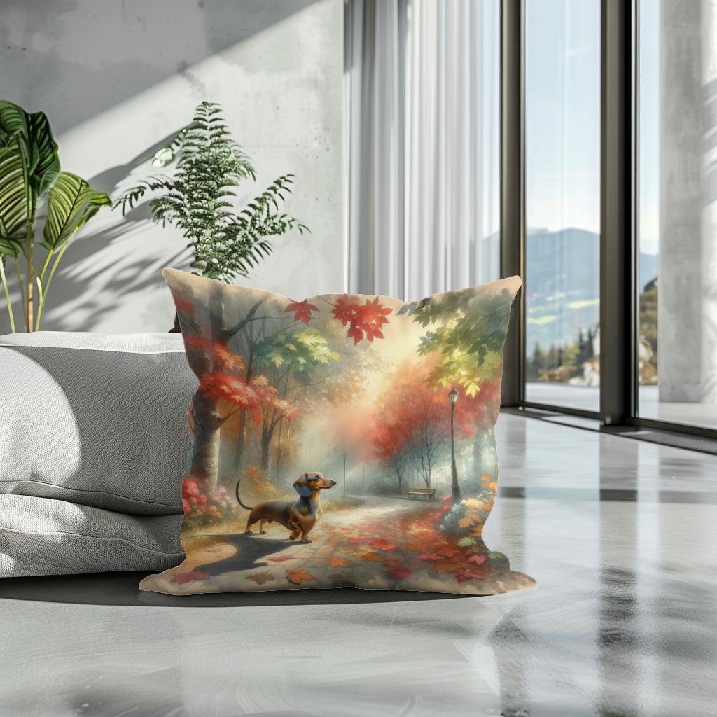 Autumn Stroll Cotton Cushion