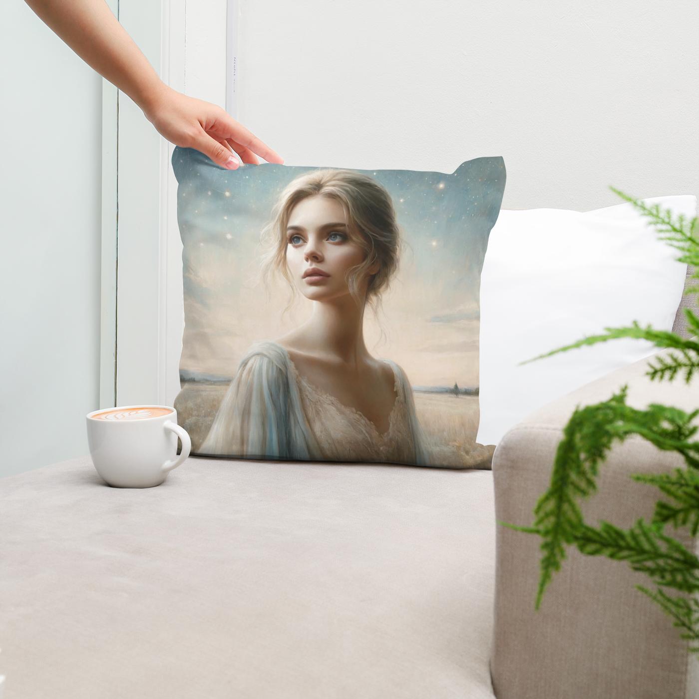Celestial Grace Cotton Cushion