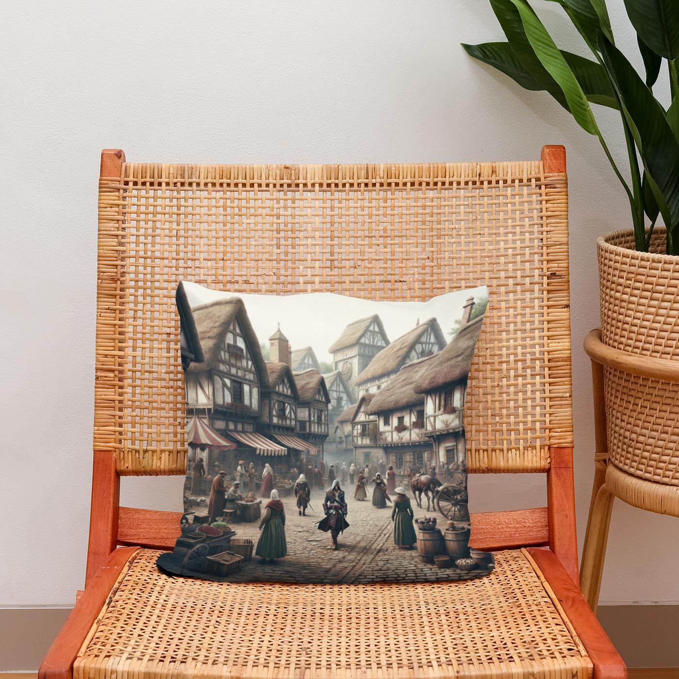 Medieval Mingle Cotton Cushion