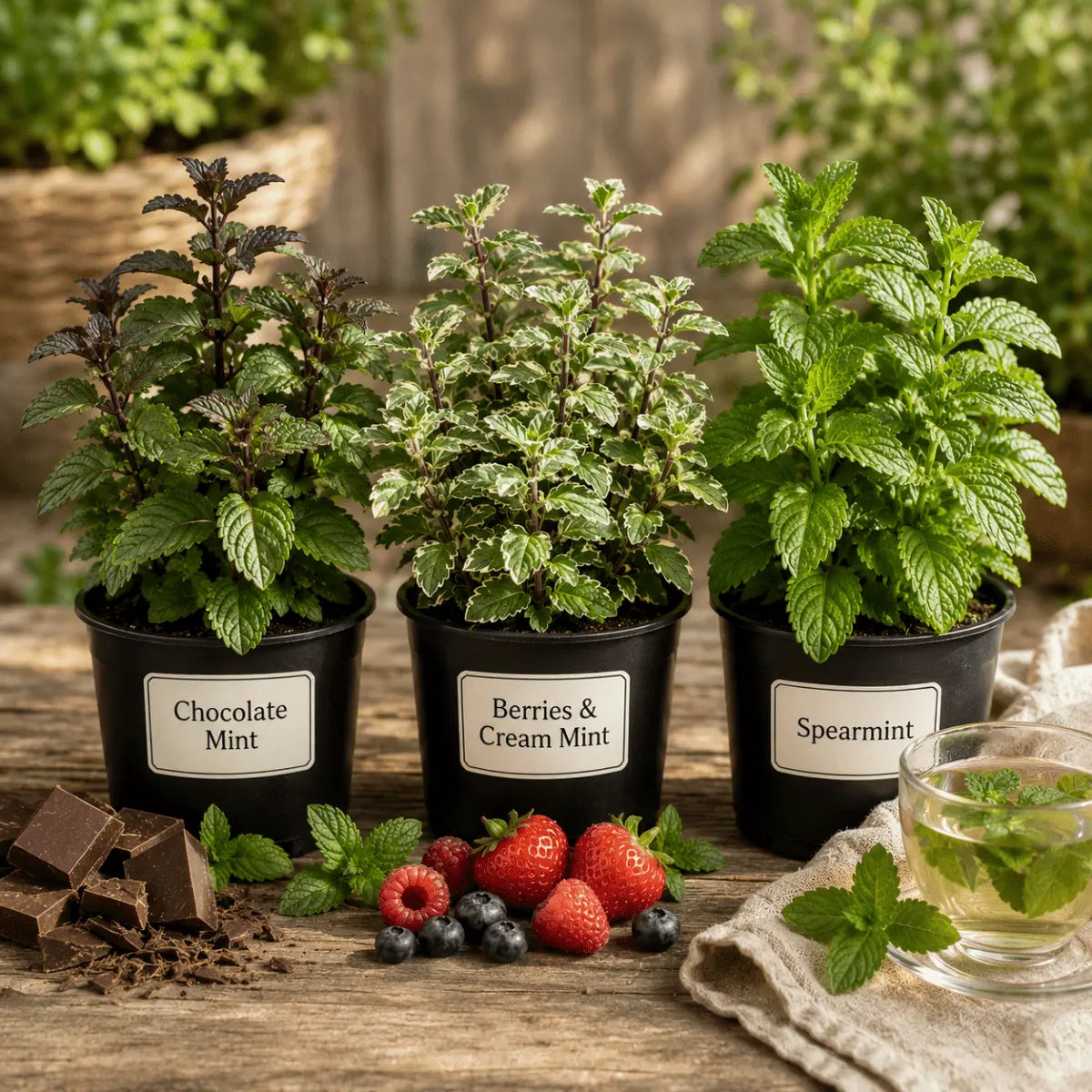 The Gourmet Mint Trio™ – Collection of 3 Unique Mint Plants