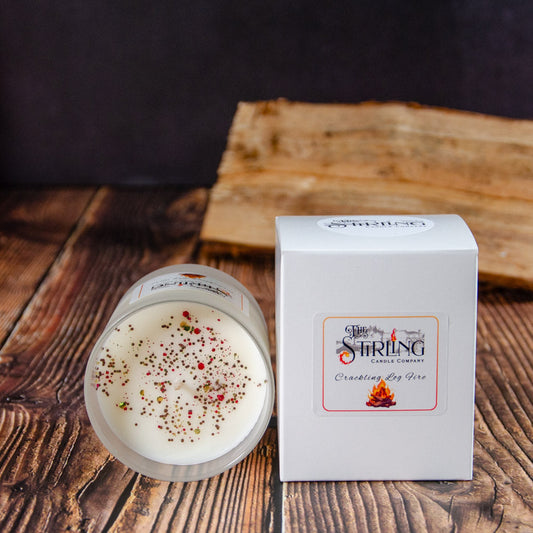 Crackling Log Fire - Medium Candle