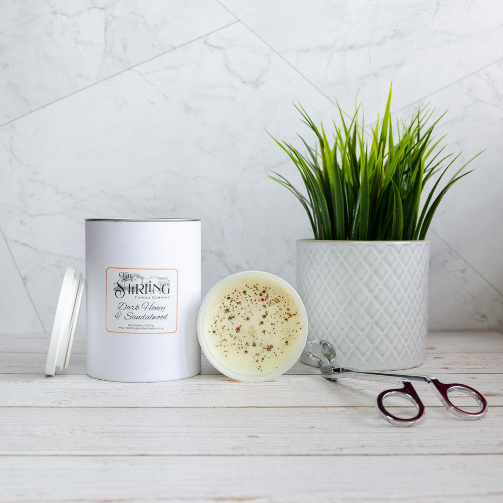 Dark Honey & Sandalwood - Large Candle