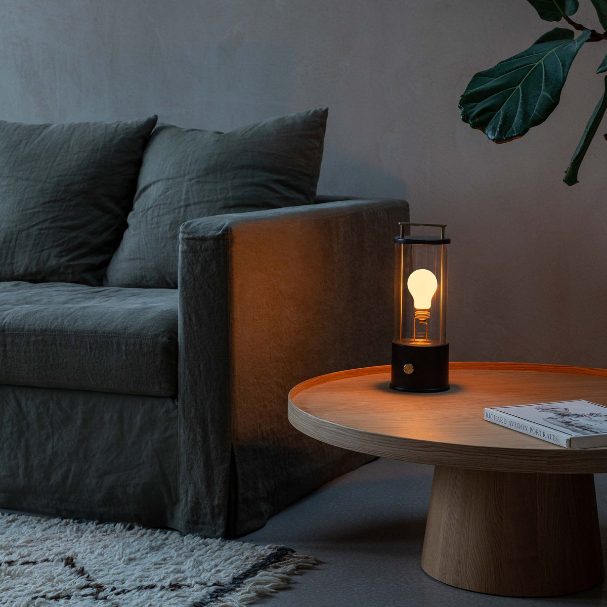 The Muse 1.0 Portable Lamp in Hackles Black - Set of 2