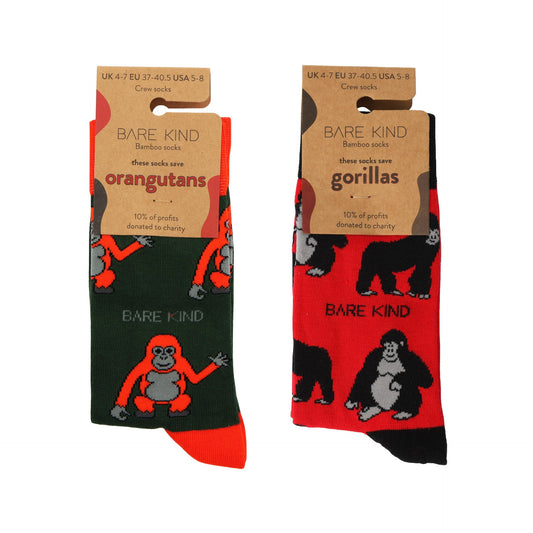 The Ape 2 Pack Bamboo Sock Set
