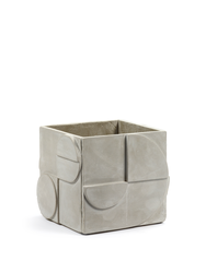 Seventies Sqaure Grey Pot