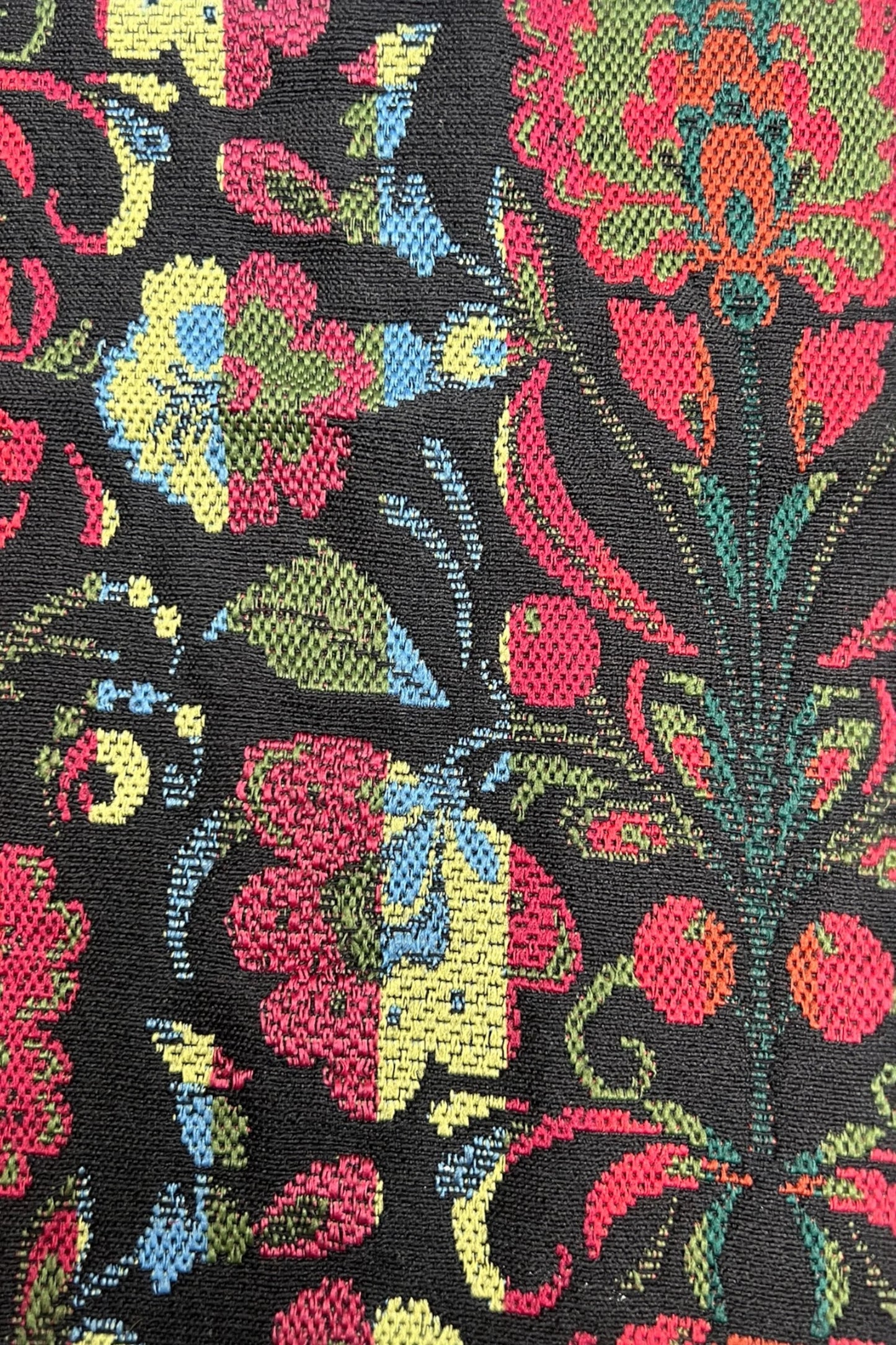 Dryden Folk Jacquard Fur Collared Coat