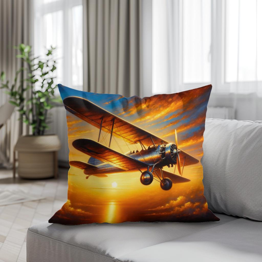 Sunset Flight Cotton Cushion