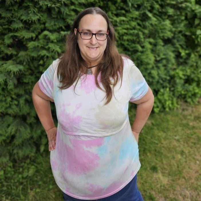 Tie Dye Breastfeeding Top