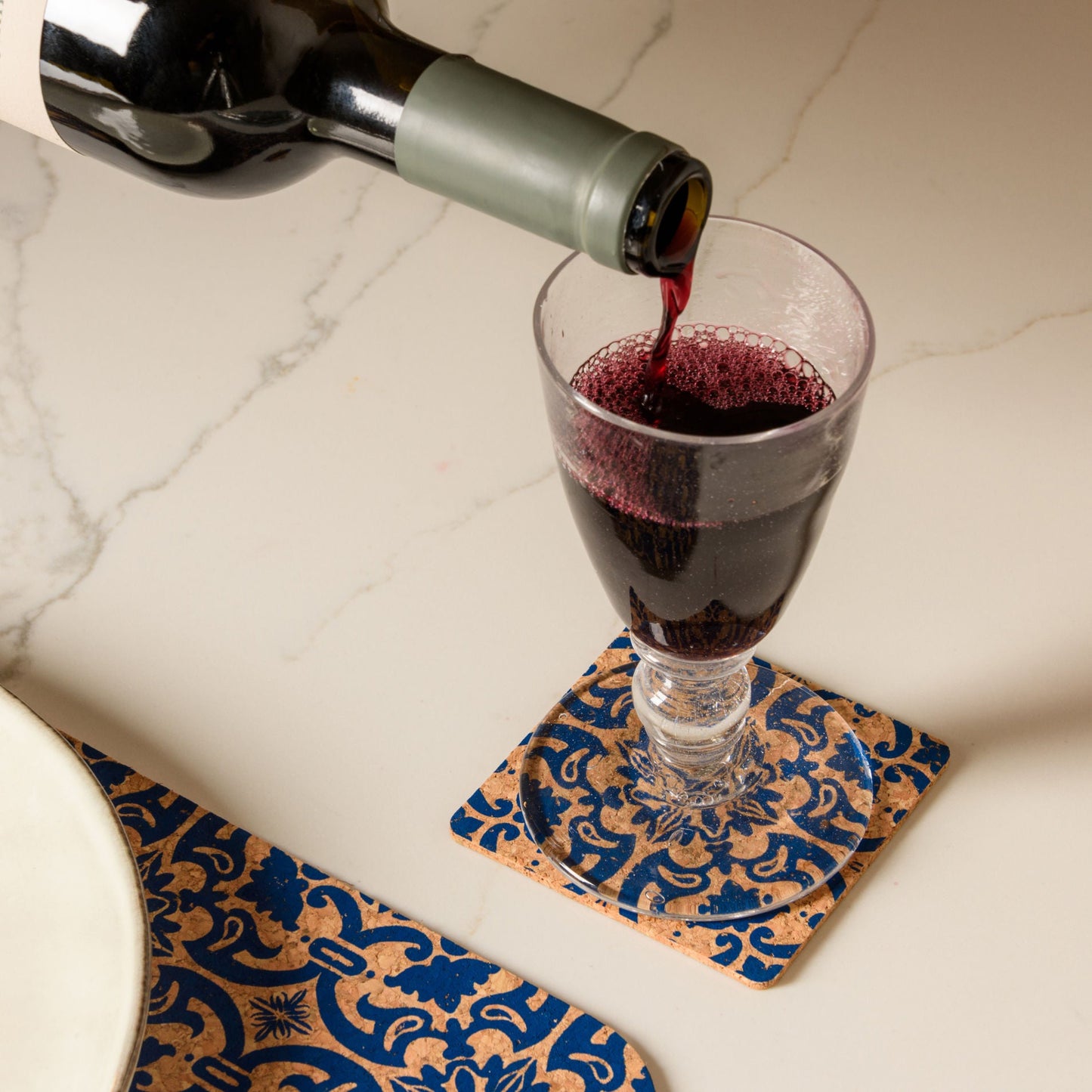 Cork Coasters | Tile Design | Square