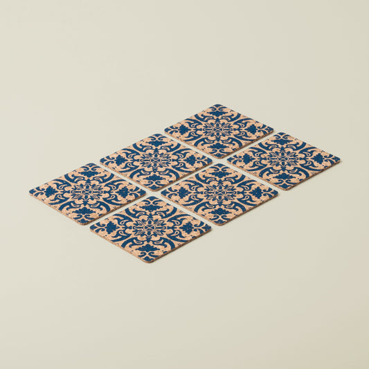 Cork Coasters | Tile Design | Square