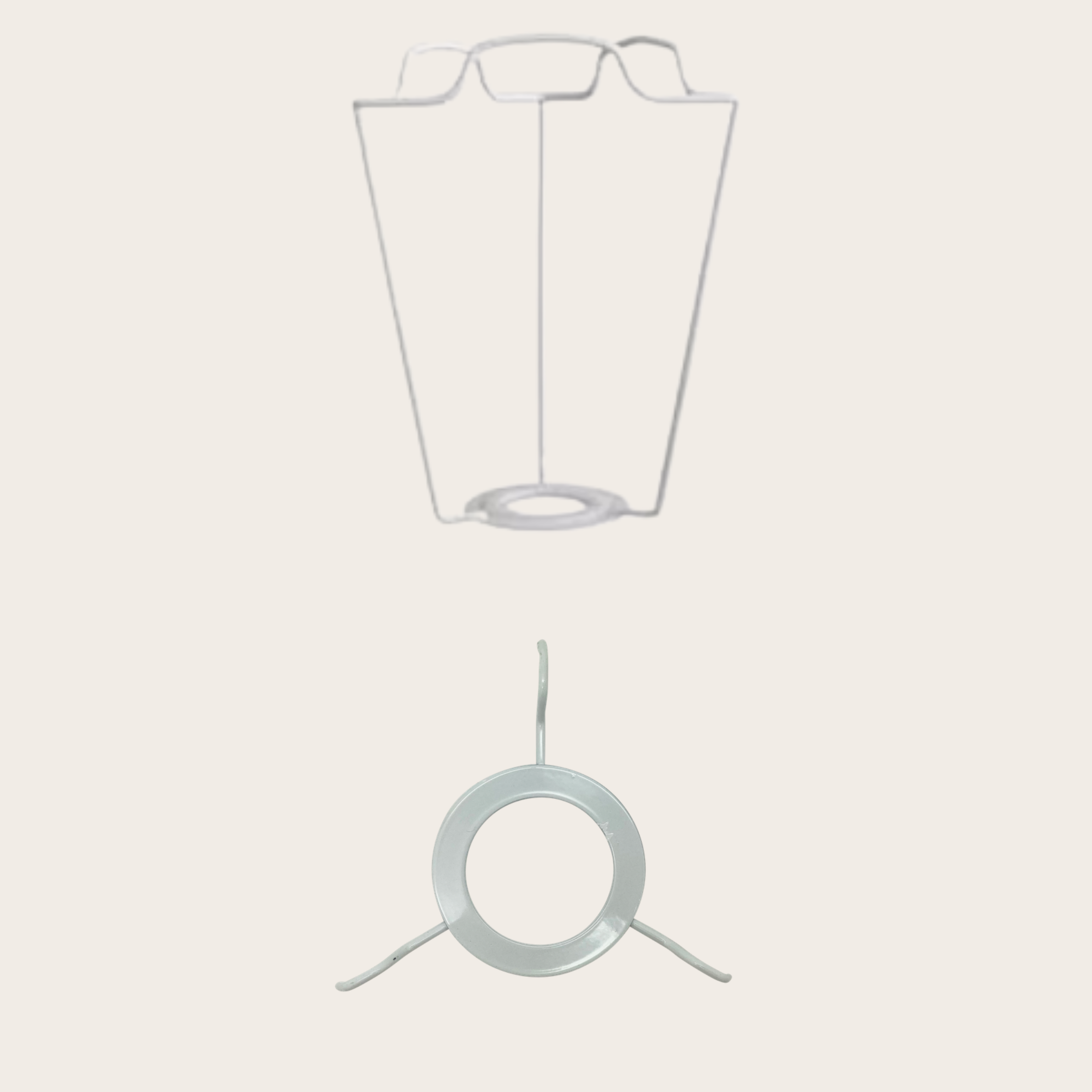 Tinker & Tallulah lampshade fitting guide showing spider and shade carrier fittings