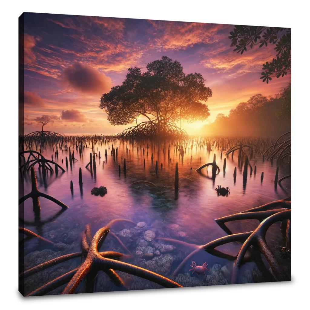 Sunset Mangrove Canvas
