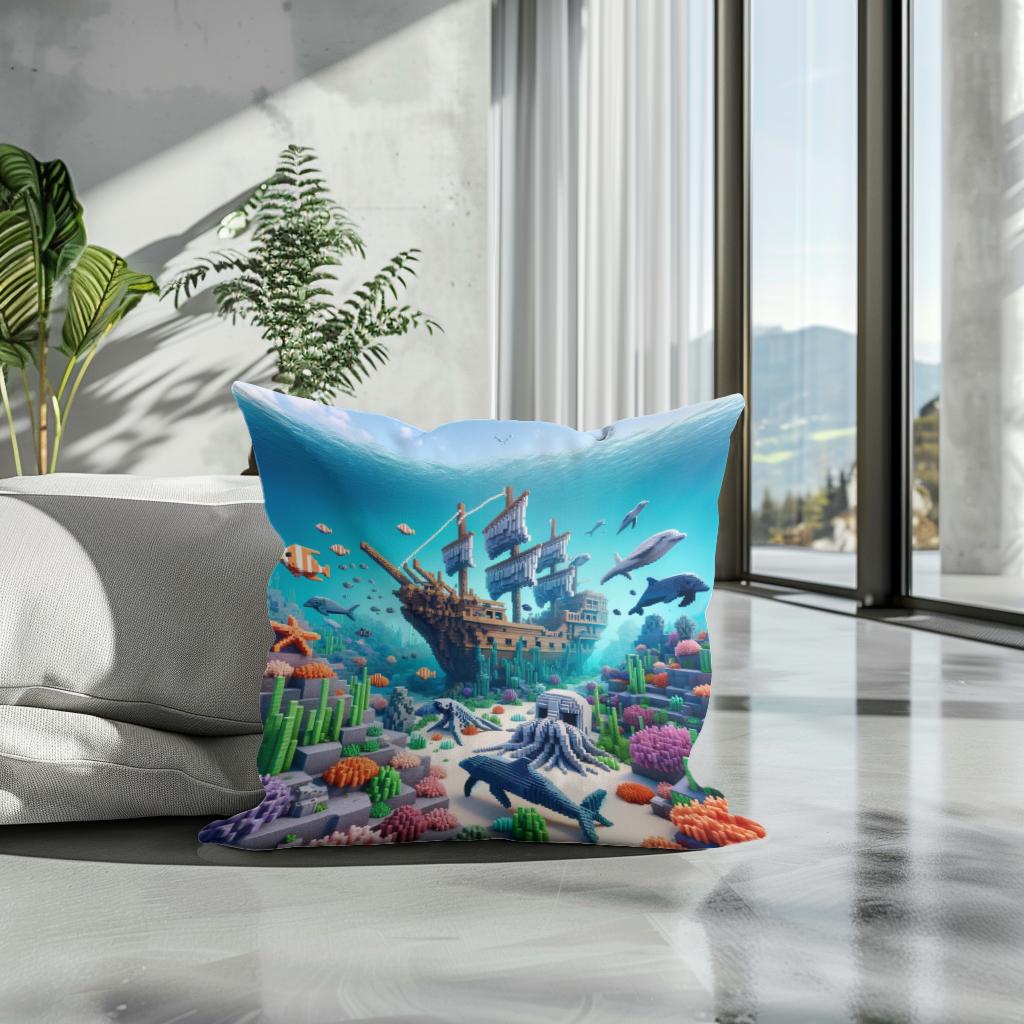 Ocean Depths Cotton Cushion