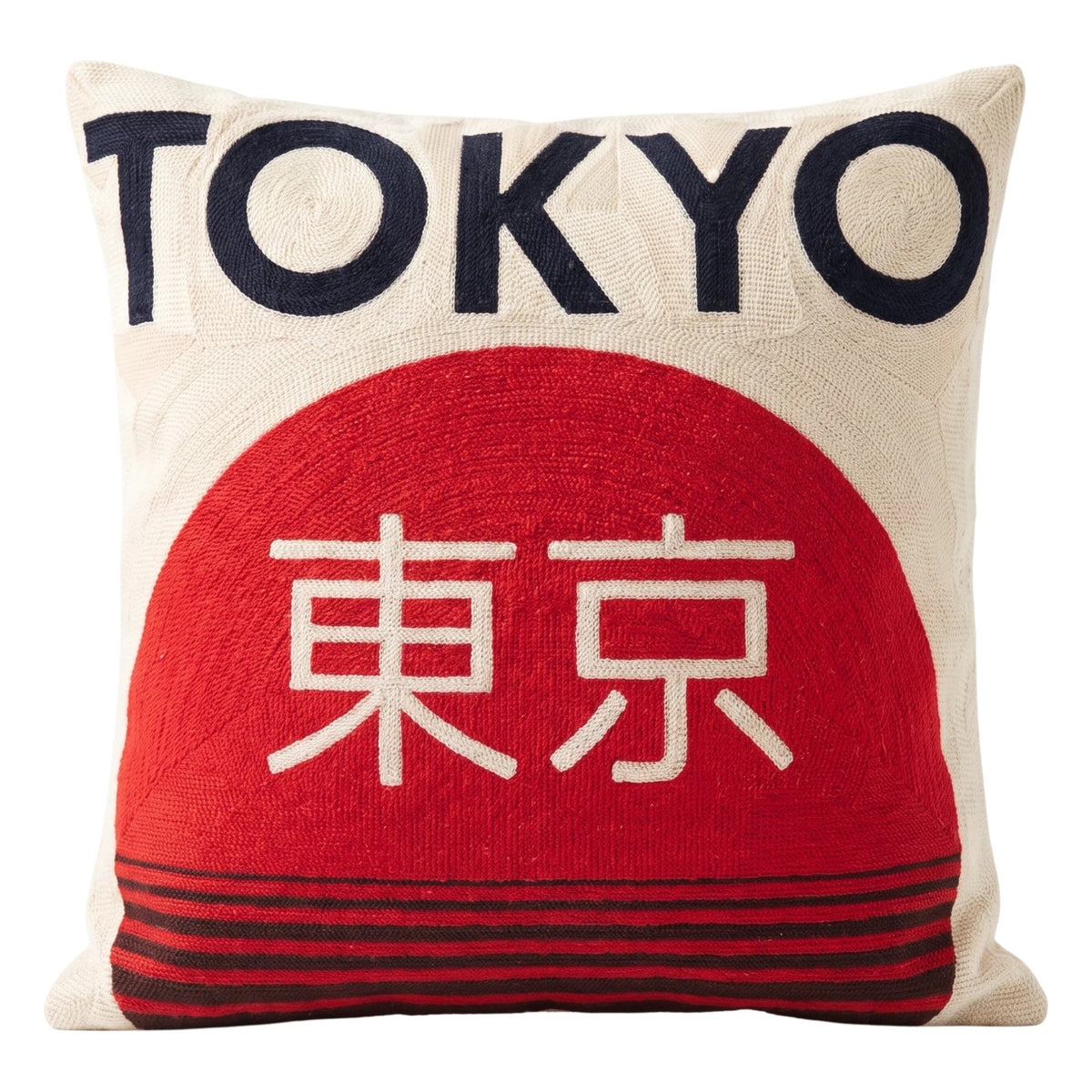 Tokyo Japan Needlepoint Pillow