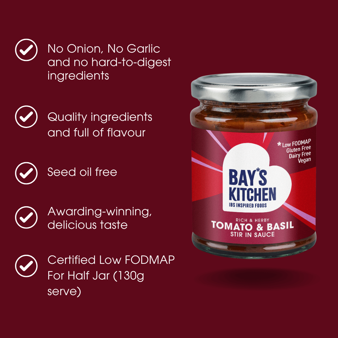 Tomato & Basil Stir-in Sauce 260g – Low FODMAP & Gluten Free