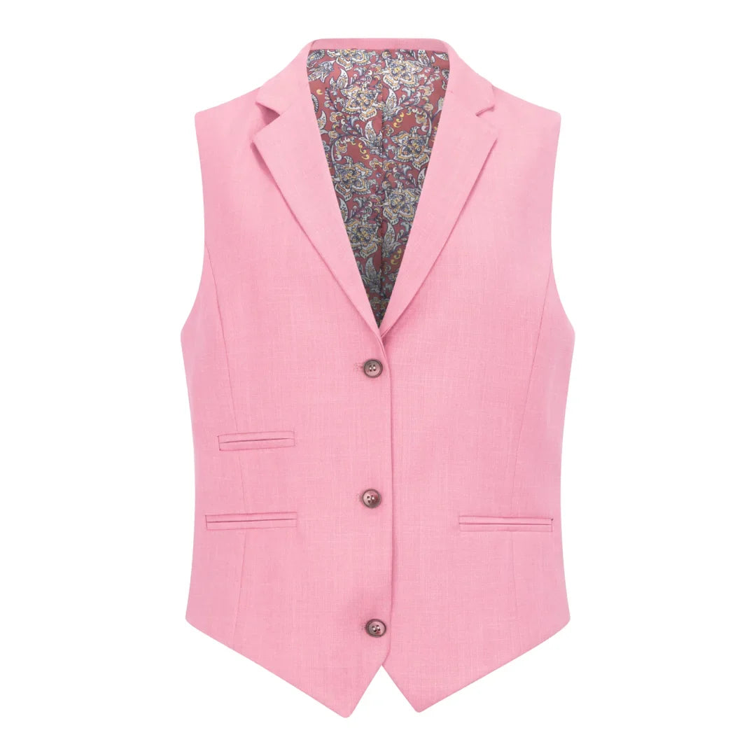 TP-16 - Women's 3 Piece Plain Pink Suit