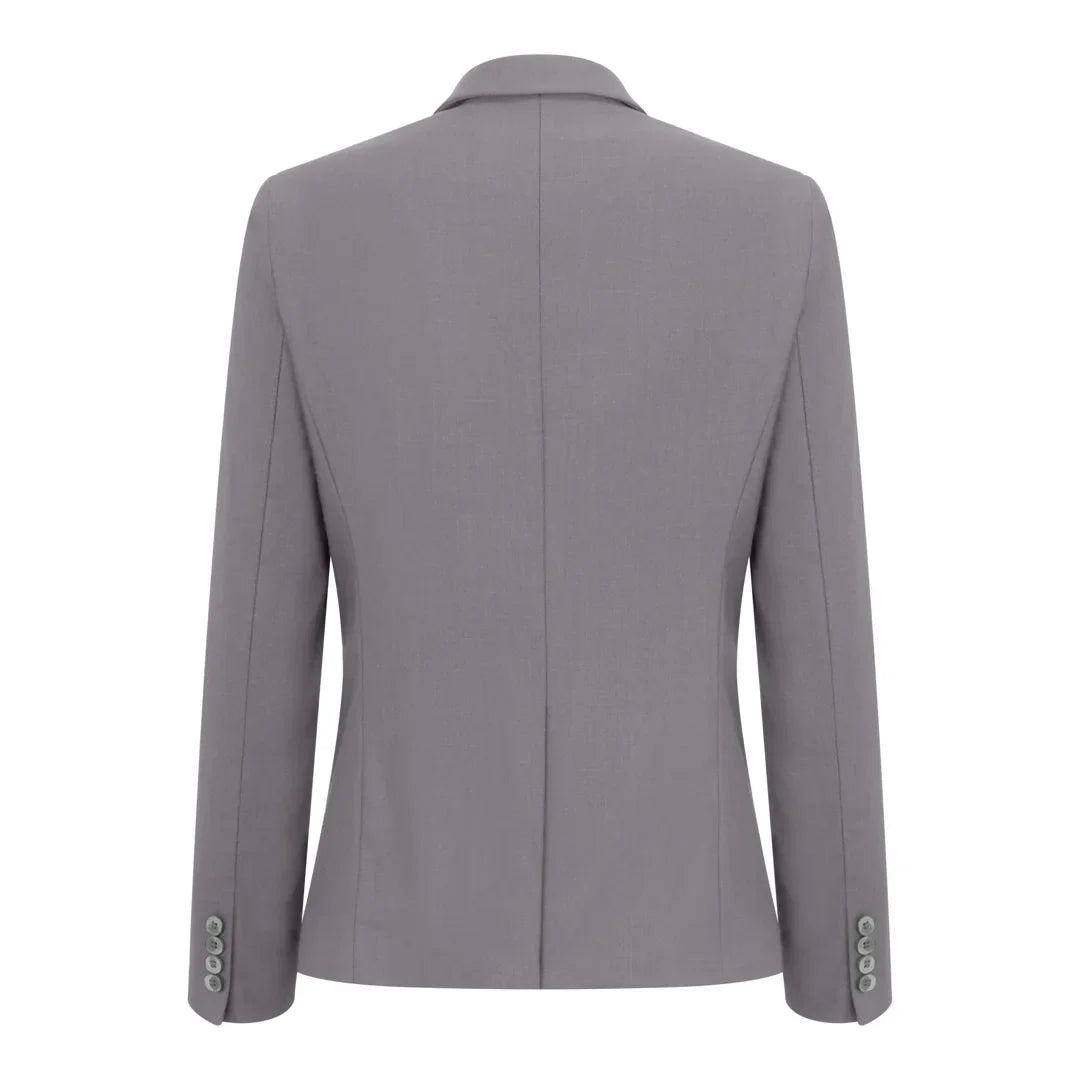 TPW-15 - Women's 3 Piece Plain Grey Suit