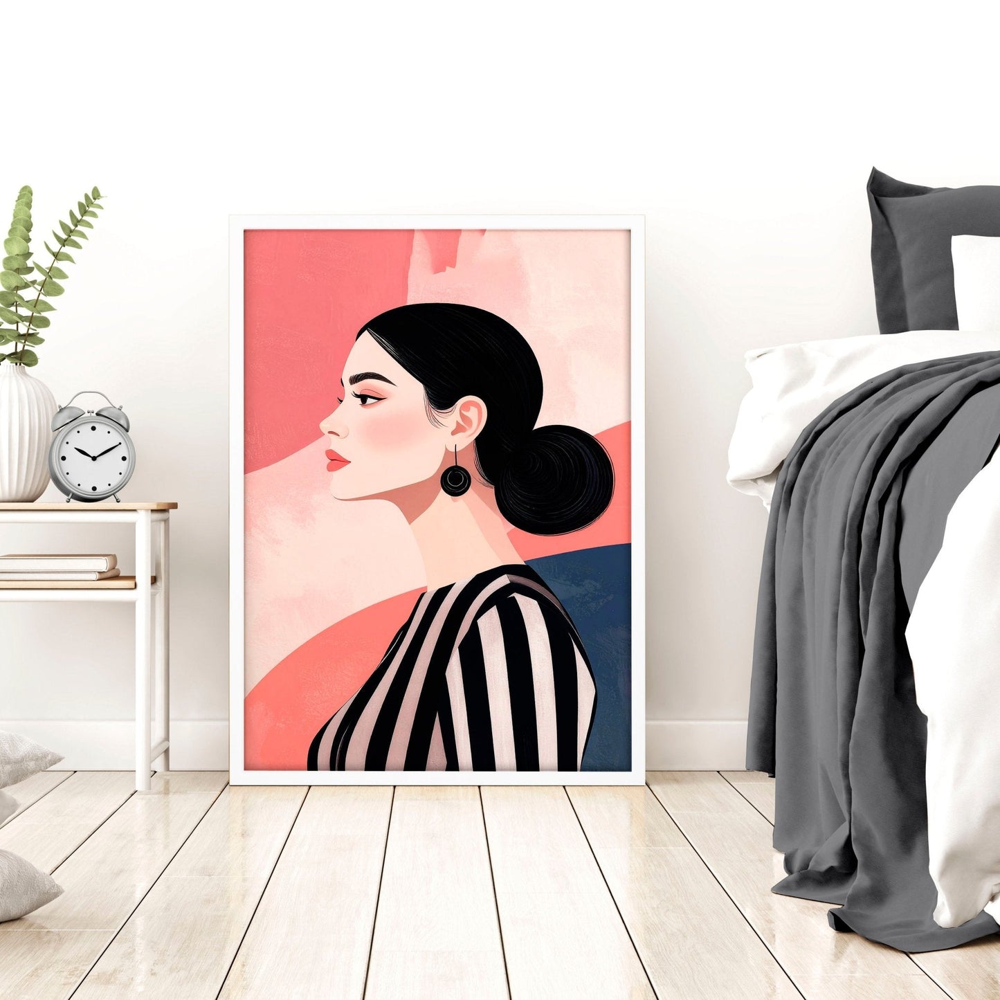 Trendy Wall Art For Bedroom | Set of 3 Bohemian Women Prints
