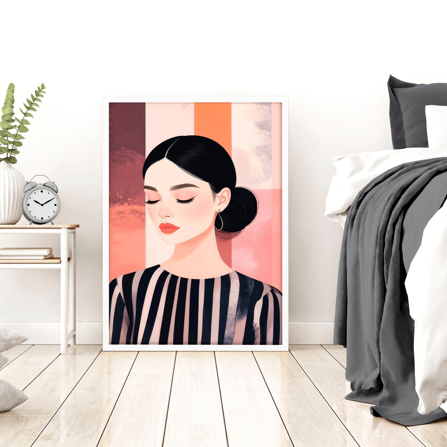 Trendy Wall Art For Bedroom | Set of 3 Bohemian Women Prints
