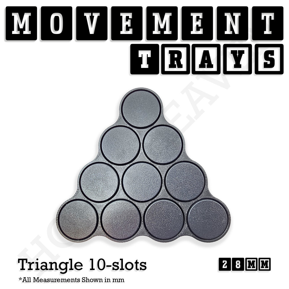 28mm Movement Trays for Tabletop Games | Wargaming | Full Range