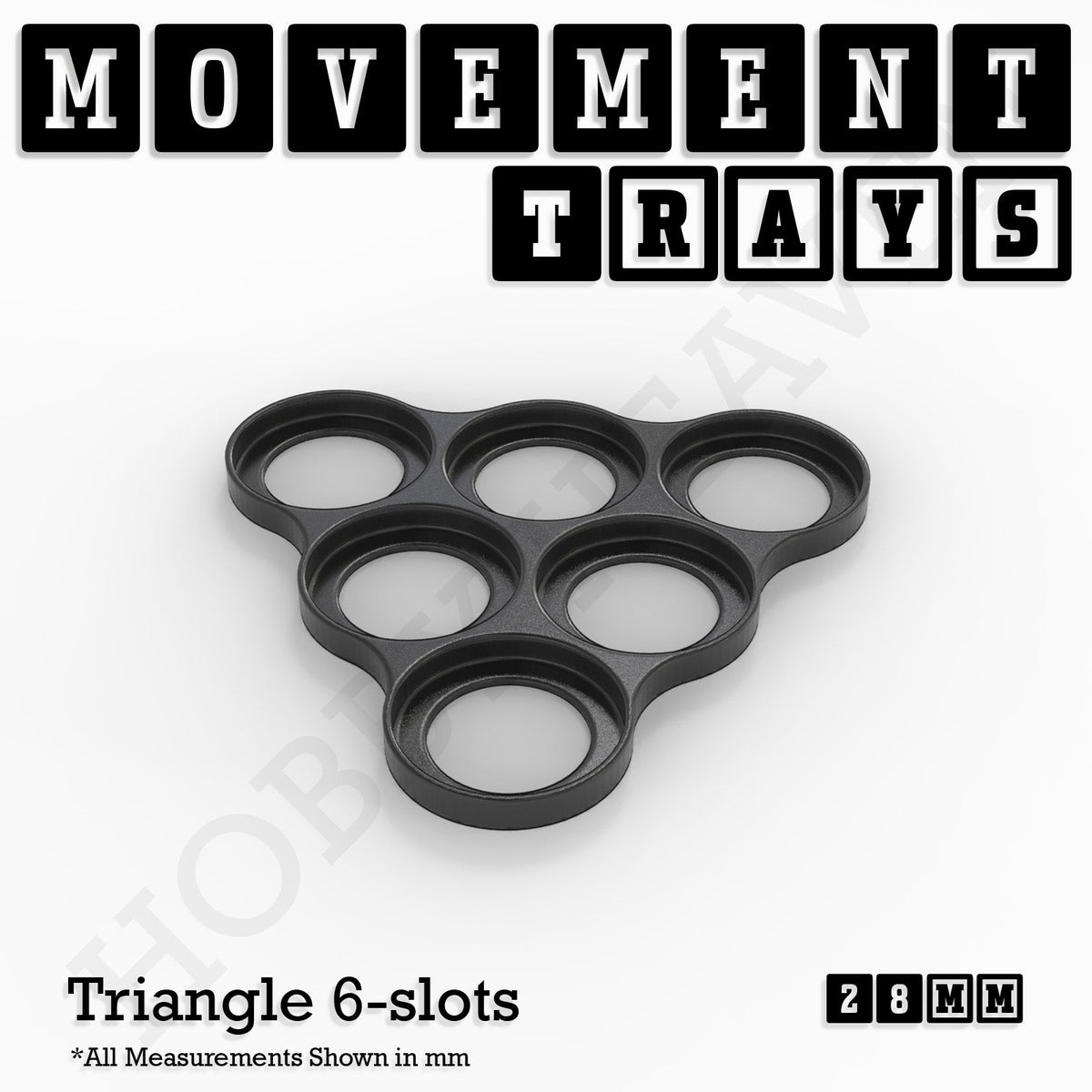 28mm Movement Trays for Tabletop Games | Wargaming | Full Range