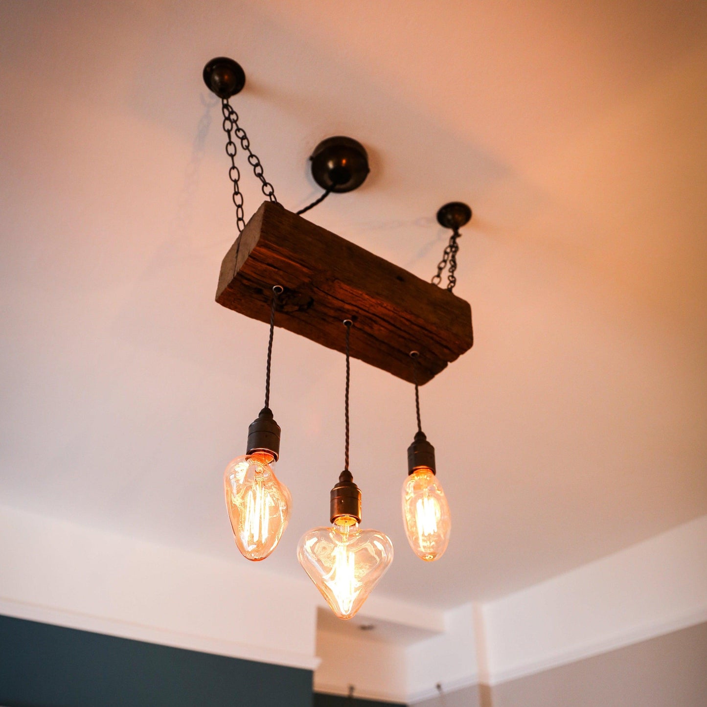 Triple Heartwood Elegance: Rustic Dark