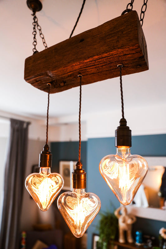 Triple Heartwood Elegance: Rustic Dark